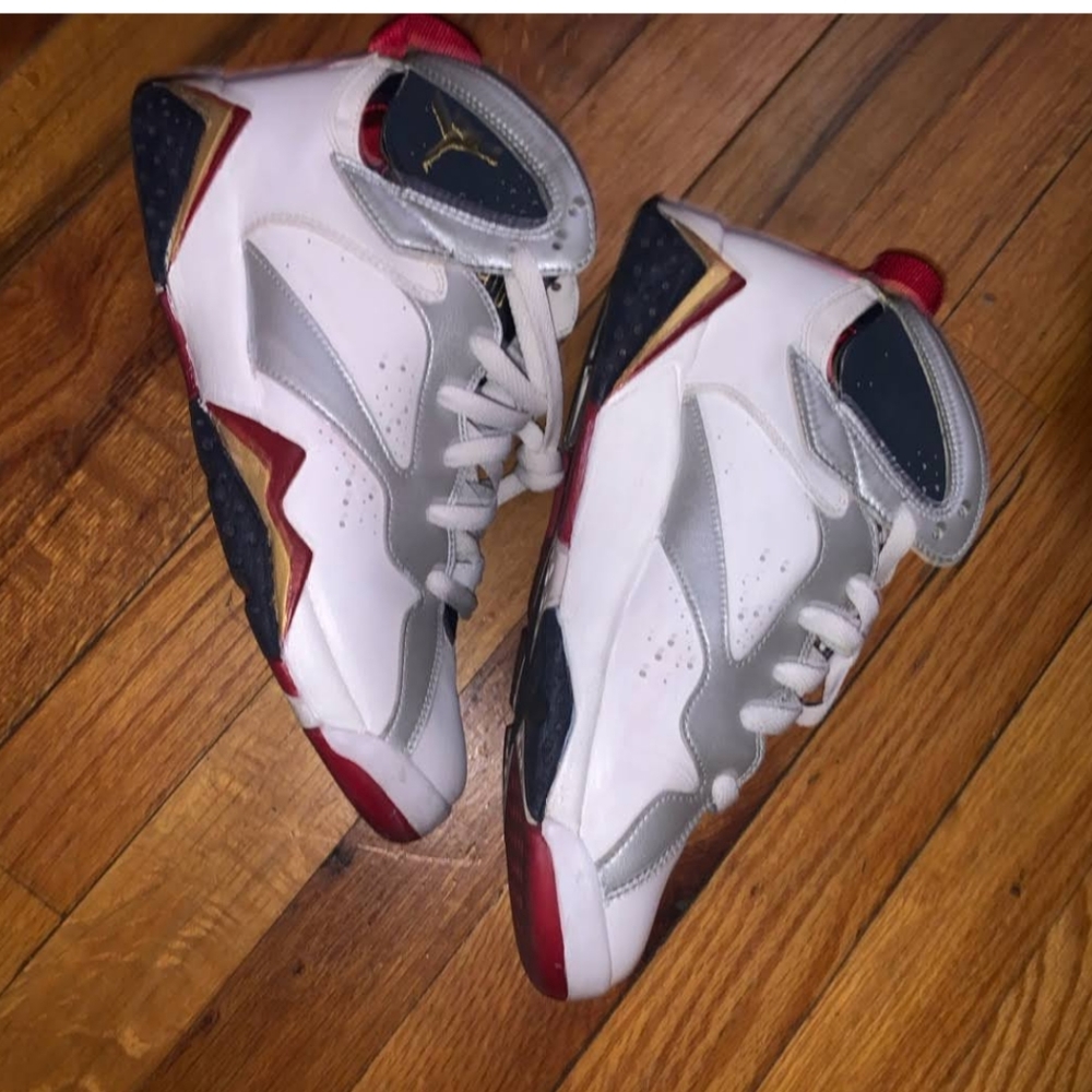 Jordan Shoes | Jordan 7 Olympic | Color: Red/White